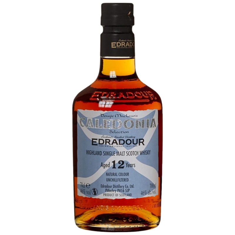 Edradour Distillery The Un-Chillfiltered Collection Caledonia 12 Year Old Highland Single Malt Scotch Whiskey 750 ML