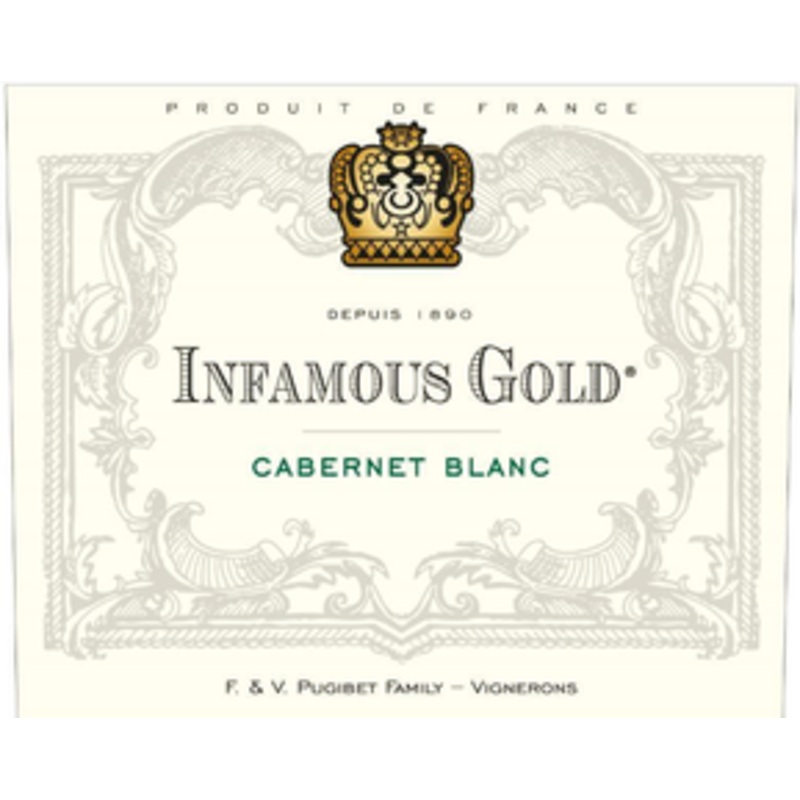 Infamous Gold Vin De France Cabernet Blanc 750 ML