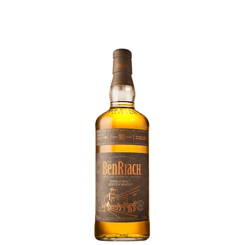 BenRiach 10 Year Old Single Malt Scotch Whiskey 750 ML