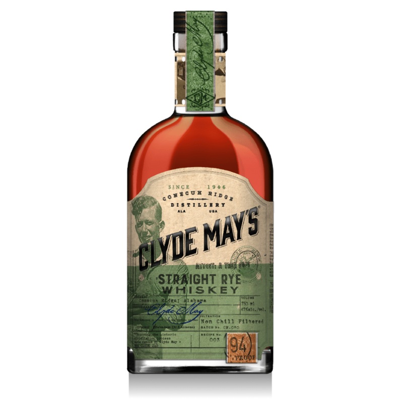 Clyde May's Straight Rye Whiskey 94 Proof 750 ML