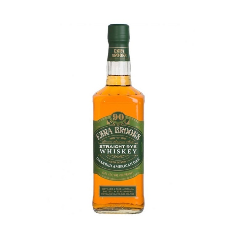 Ezra Brooks Straight Rye Whiskey 750 ML