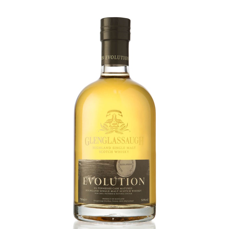 Glenglassaugh Distillery Evolution Ex-Tennessee Cask Matured Highland Single Malt Scotch Whiskey 750 ML