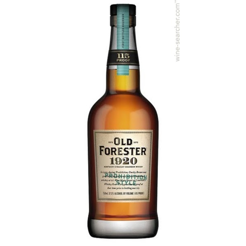 Old Forester 1920 Prohibition Style Kentucky Straight Bourbon Whiskey 115 Proof 750 ML
