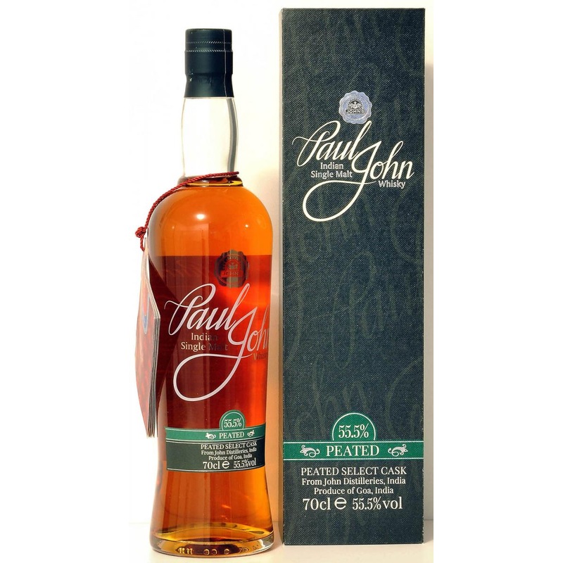 Paul John Peated Select Cask Indian Single Malt Whiskey 111.0 Proof 750 ML