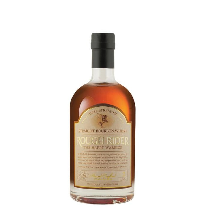 Rough Rider The Happy Warrior Straight Bourbon Whiskey Cask Strength 114 Proof 750 ML