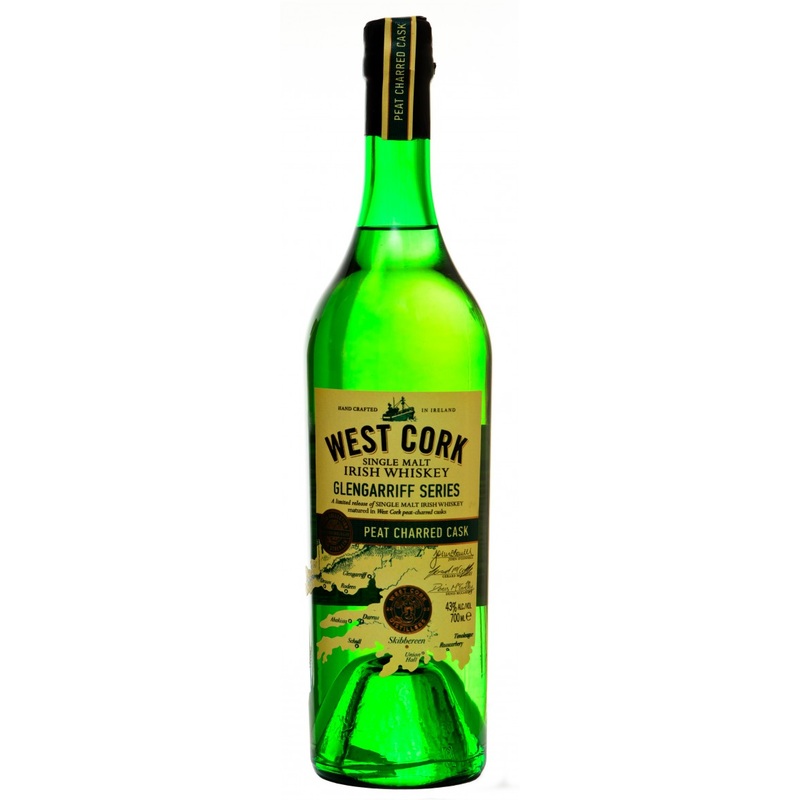 West Cork Distillers Glengarriff Series Peat Charred Cask Single Malt Irish Whiskey 750 ML