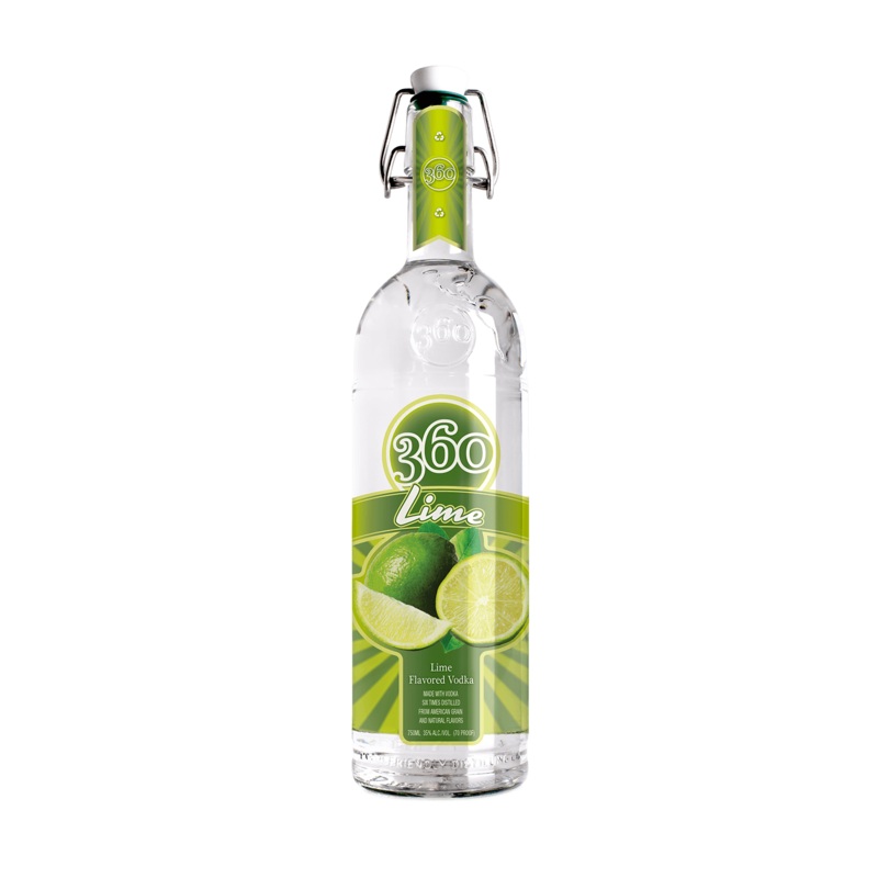 360 Vodka Lime Flavored Vodka 750 ML