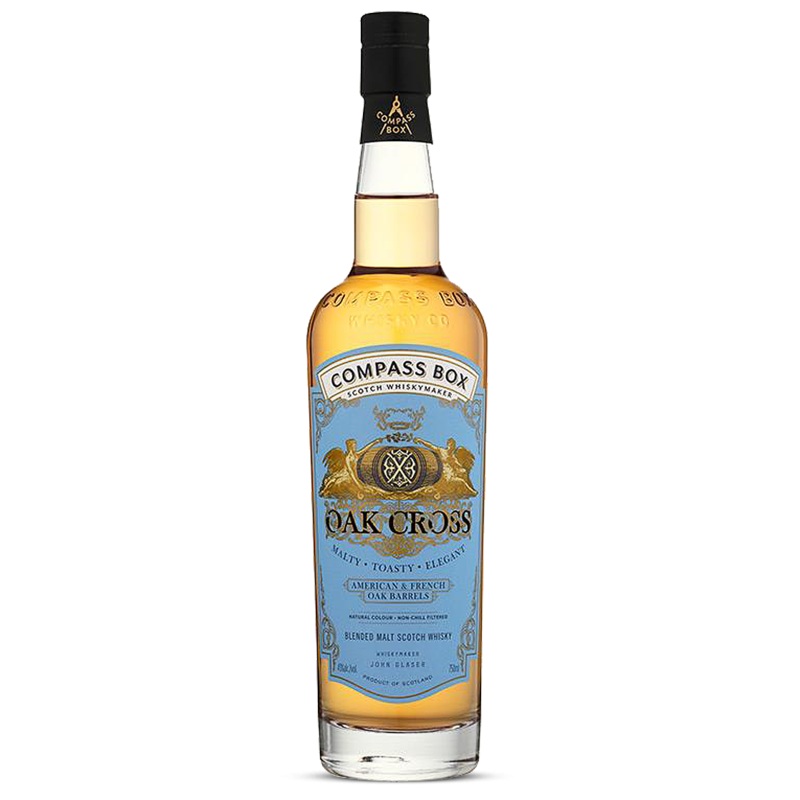 Compass Box Whiskey Oak Cross Blended Malt Scotch Whiskey 750 ML