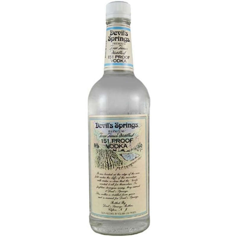 Devil's Springs Vodka 151 Proof 750 ML