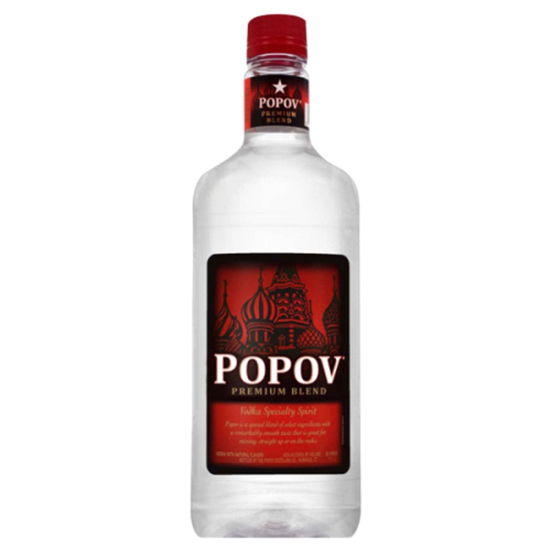 Popov Vodka 80 Proof 750 ML