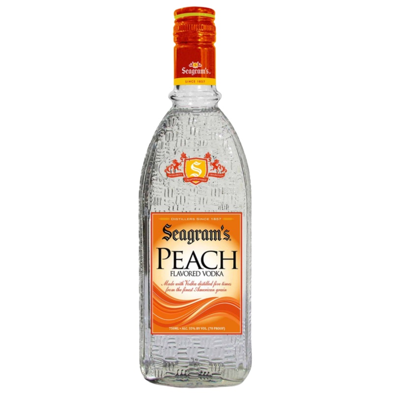Seagram's Vodka Peach Flavored Vodka 70 Proof 750 ML