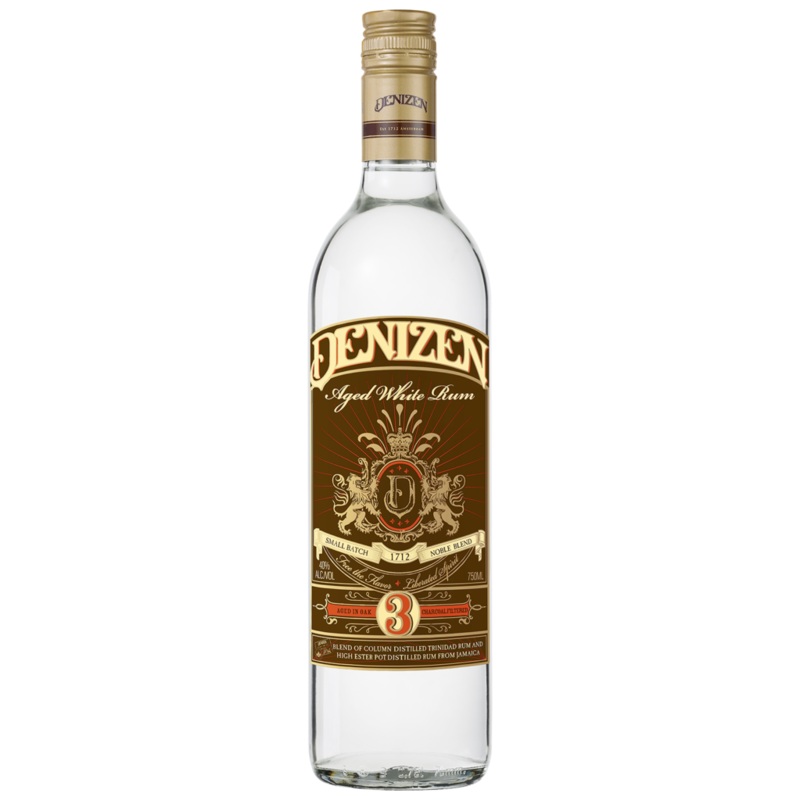 Denizen Aged White Rum 3 Year Old 750 ML