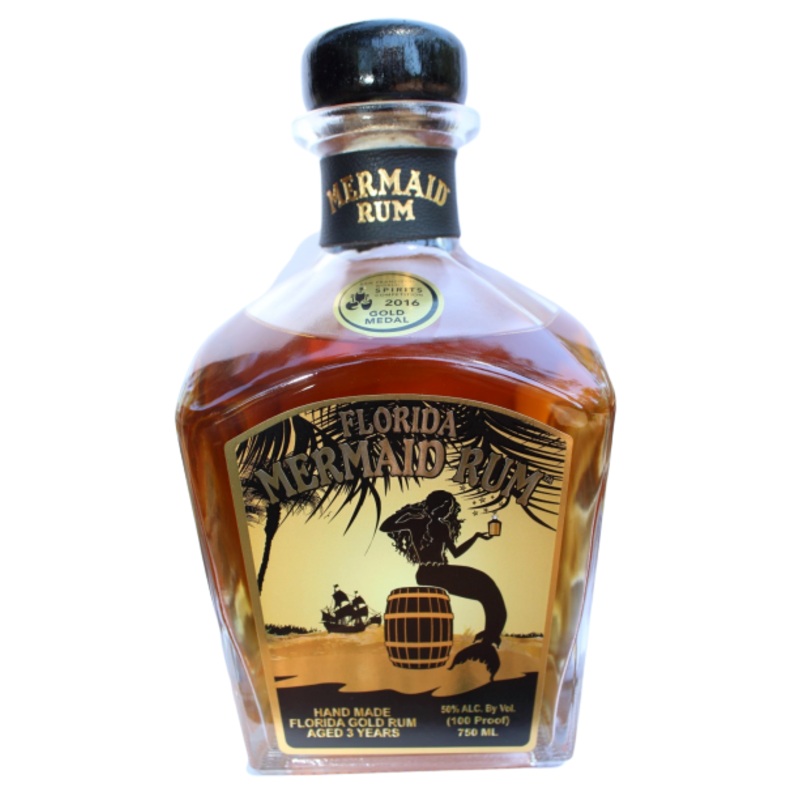 NJoy Spirit's Distillery Mermaid Rum 100 Proof 750 ML