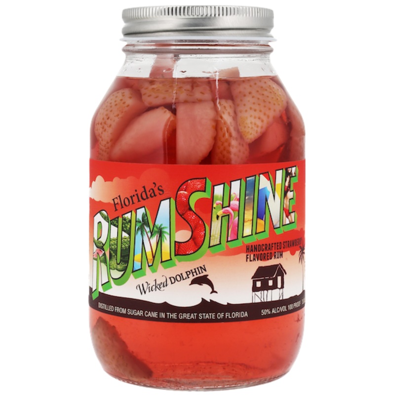 Wicked Dolphin Strawberry RumShine 750 ML