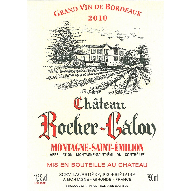 CH ROCHER CALON, MONTAGNE ST EMILION 2019 750 mL