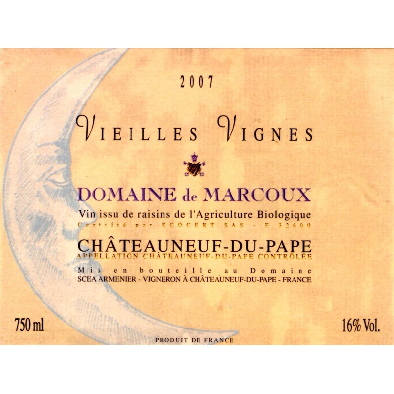 DOMAINE DE MARCOUX CHATEAUNEUF-DU-PAPE VIEILLES VIGNES 2020 750 mL