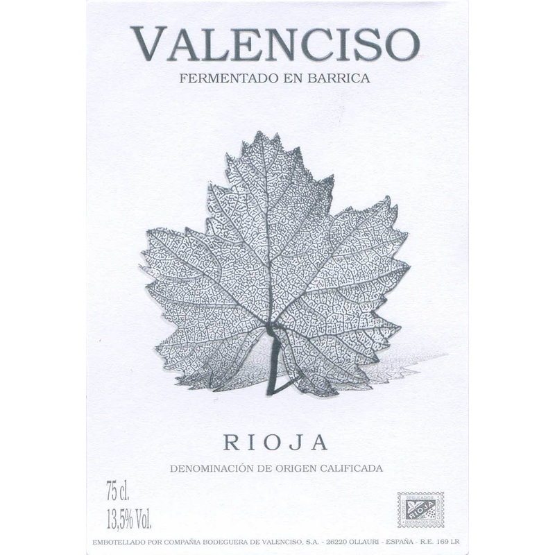 VALENCISO RIOJA BLANCO 2019 750 mL