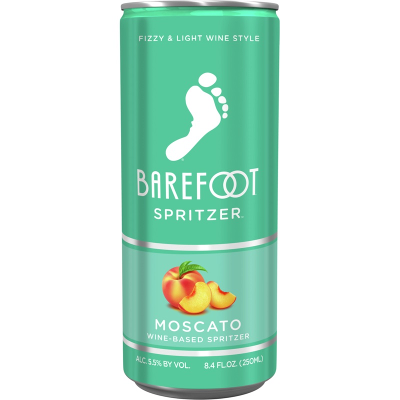 BAREFOOT REFRESH MOSCATO SPRITZER CANS (6/4pk) 250 mL (24 Pack)