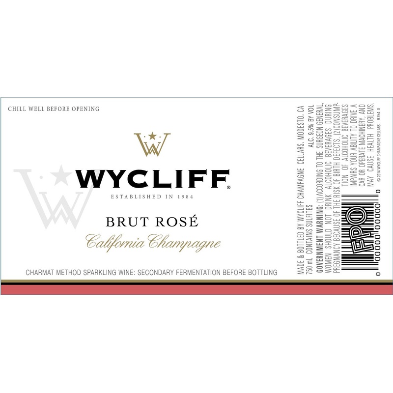 WM WYCLIFF BRUT ROSE CHAMPAGNE 750 mL