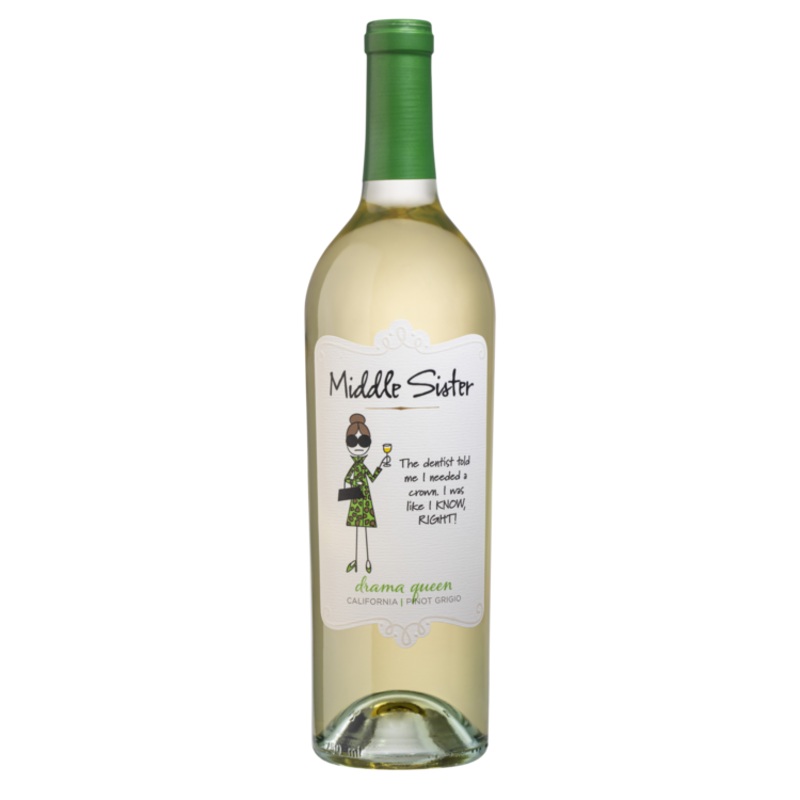 MIDDLE SISTER PINOT GRIGIO DRAMA QUEEN CALIFORNIA 750ML