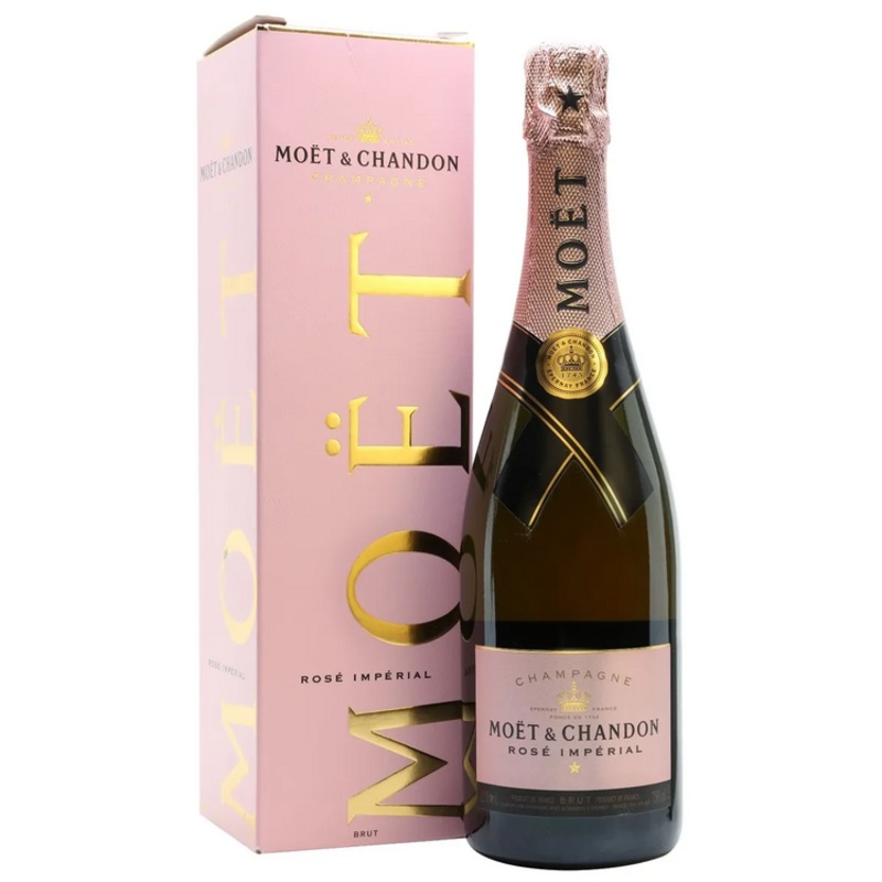 MOET & CHANDON CHAMPAGNE BRUT ROSE IMPERIAL W/ MILESTONES GIFT BOX 750ML