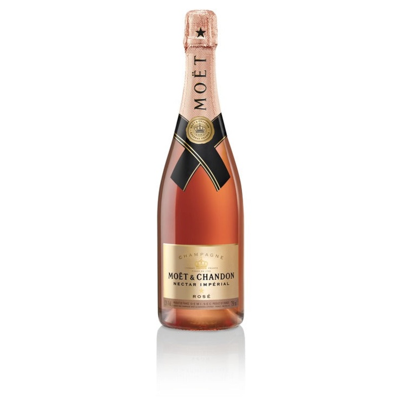 MOET & CHANDON CHAMPAGNE NECTAR IMPERIAL ROSE 750ML