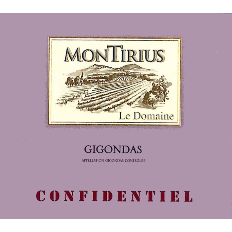 MONTIRIUS GIGONDAS CONFIDENTIEL 2016 750ML