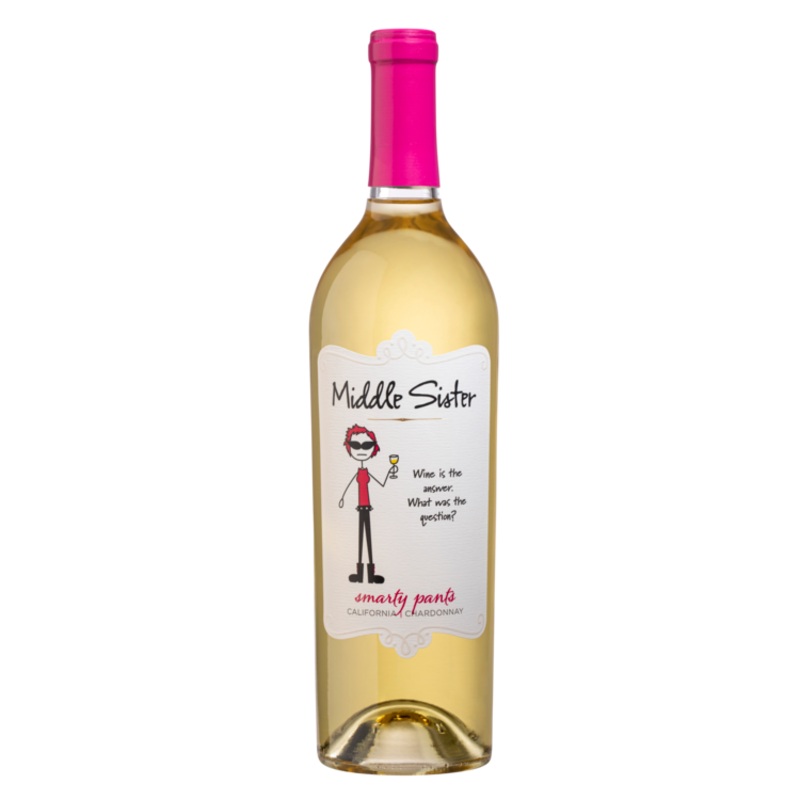 MIDDLE SISTER CHARDONNAY SMARTY PANTS CALIFORNIA 750ML