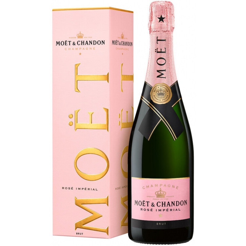 MOET & CHANDON CHAMPAGNE BRUT ROSE IMPERIAL 750ML