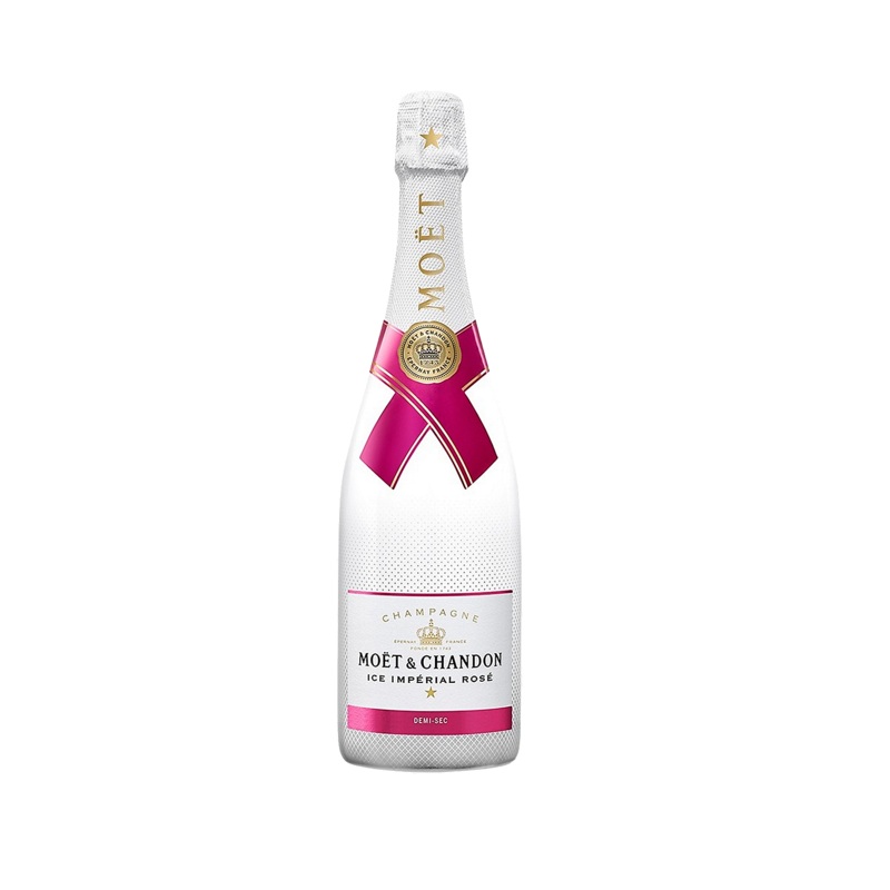 MOET & CHANDON CHAMPAGNE ICE IMPERIAL ROSE W/ TAG 750ML