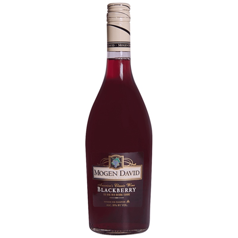 MOGEN DAVID BLACKBERRY FLAVORED WINE 750ML