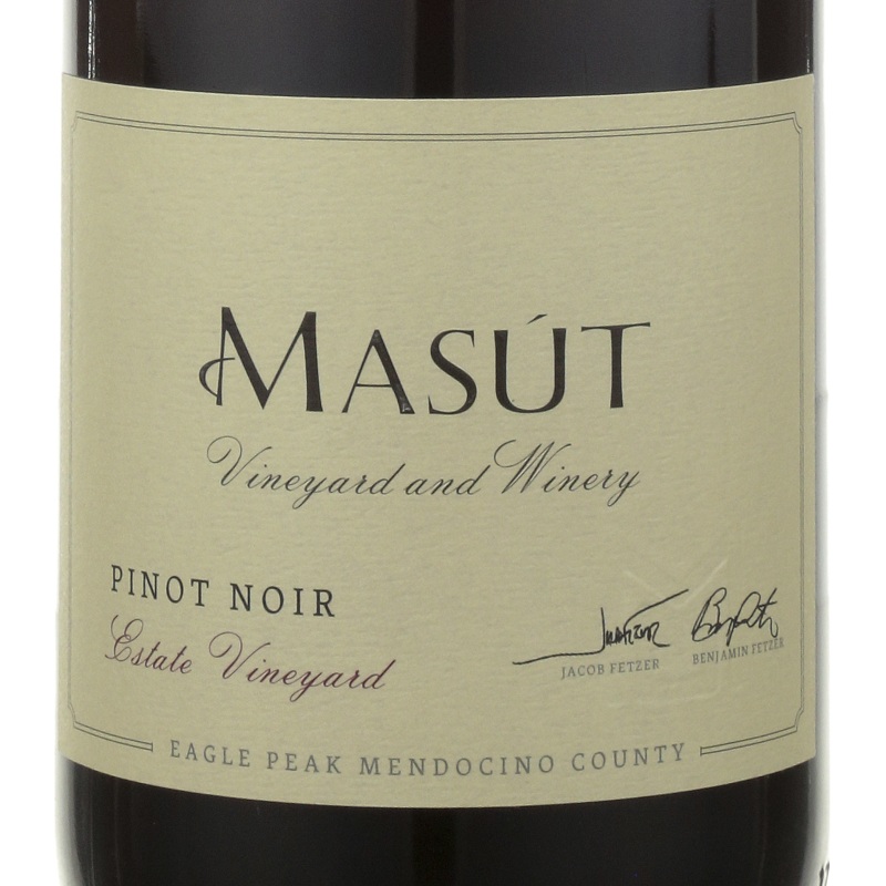 MASUT PINOT NOIR ESTATE VINEYARD EAGLE PEAK MENDOCINO COUNTY 2019 750ML