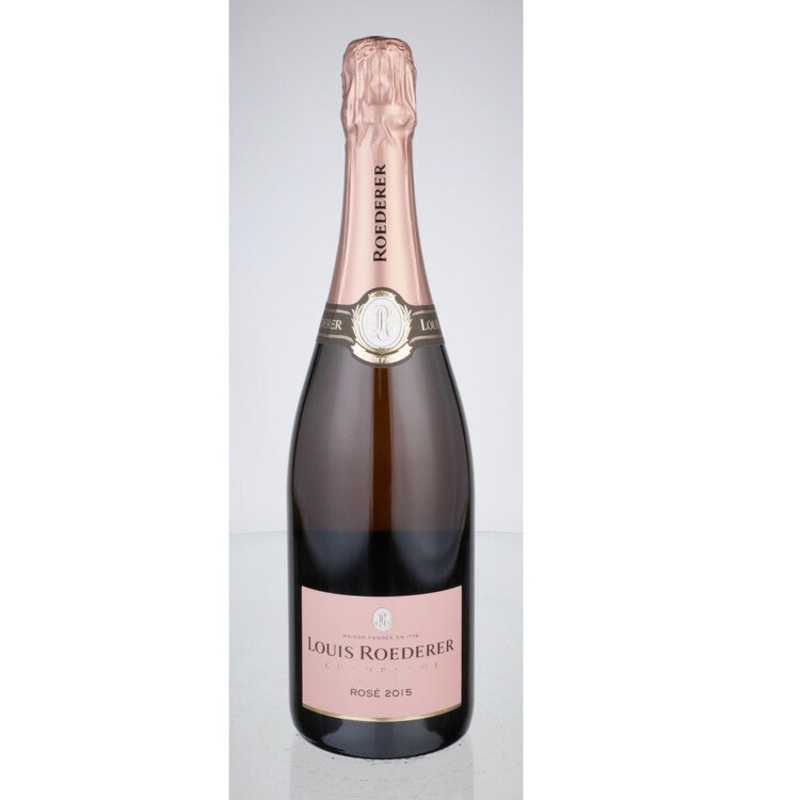 LOUIS ROEDERER CHAMPAGNE BRUT ROSE ESTATE LA RIVIERE 2015 W/ DELUXE GIFT BOX 750ML