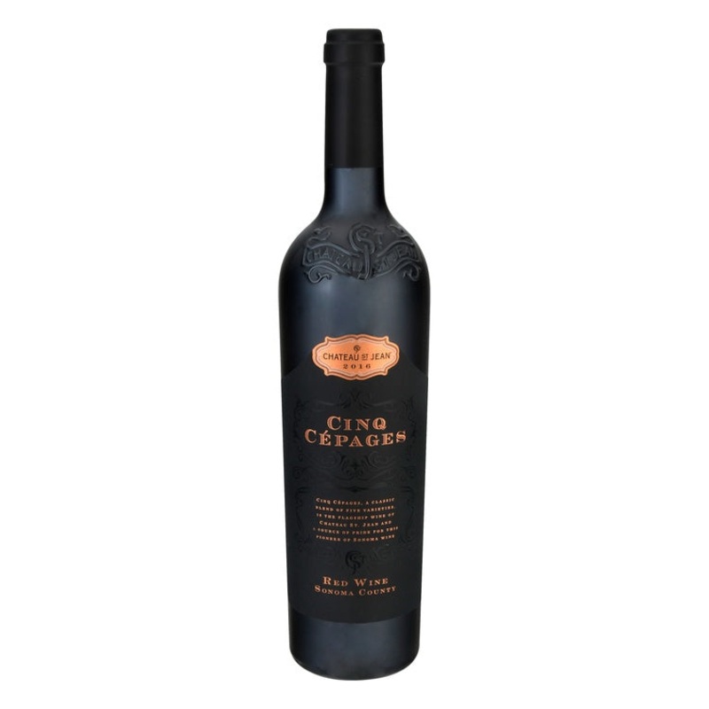 CHATEAU ST. JEAN RED WINE CINQ CEPAGES SONOMA COUNTY 2016 750ML