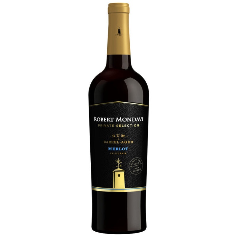 ROBERT MONDAVI PRIVATE SELECTION MERLOT AGED IN RUM BARRELS MONTEREY COUNTY 750ML