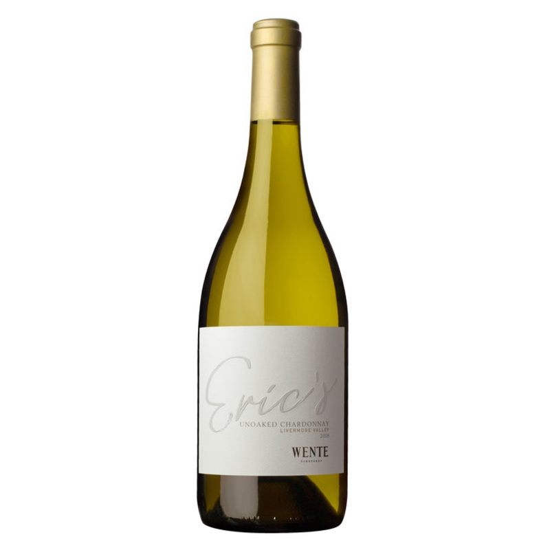 WENTE VINEYARDS CHARDONNAY ERIC'S SMALL LOT UNOAKED LIVERMORE VALLEY 2021 750ML