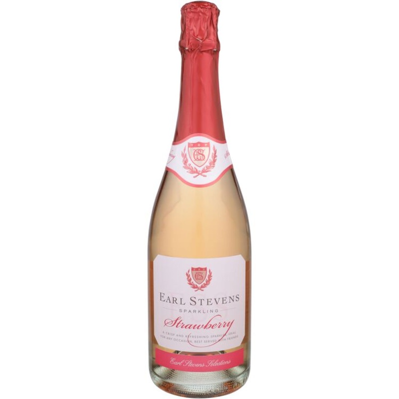 Earl Stevens Sparkling Strawberry Flavored Wine 750ML