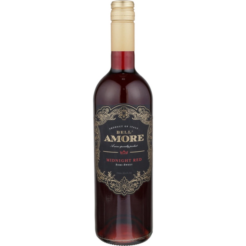 Bell'Amore Midnight Red Semi-Sweet Italy 750ML