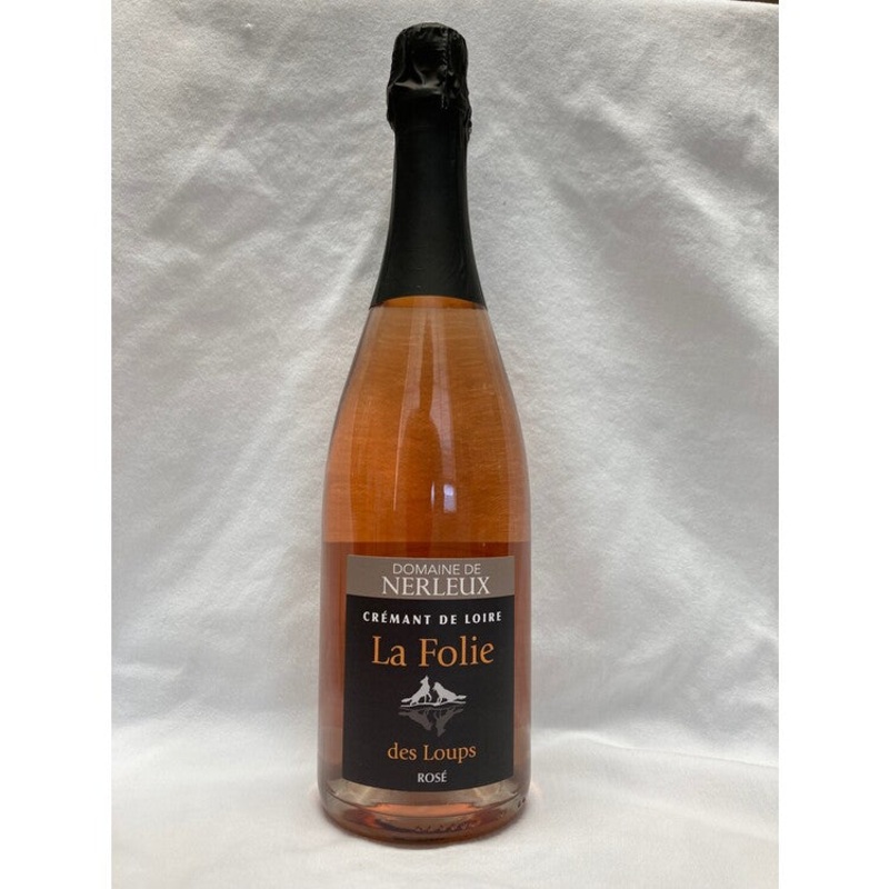 DOMAINE DE NERLEUX CREMANT DE LOIRE ROSE LA FOLIE DE LOUPS 750ML