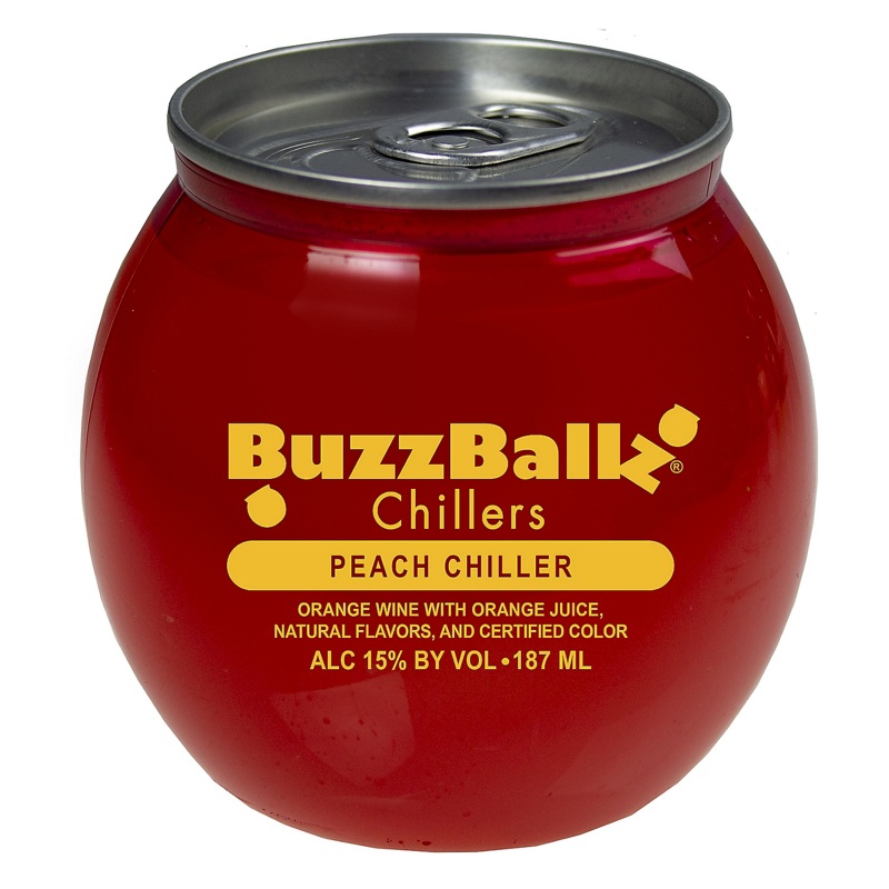 Buzzballz Chillers Peach Chiller Wine Based Cocktail 187ML