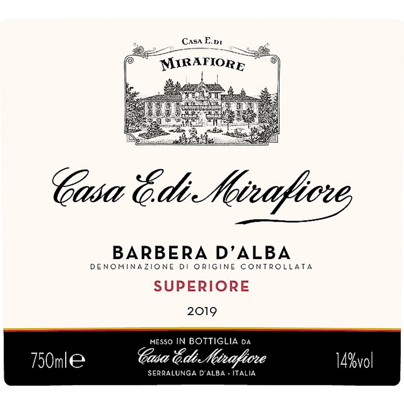 CASA E. DE MIRAFIORE BARBERA D'ALBA SUPERIORE 2016 750ML