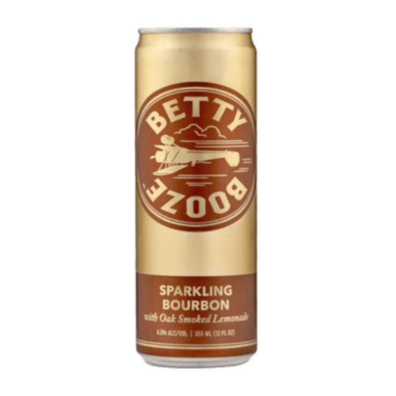 BETTY BOOZE Sparkling Bourbon With Oak Smoked Lemonade