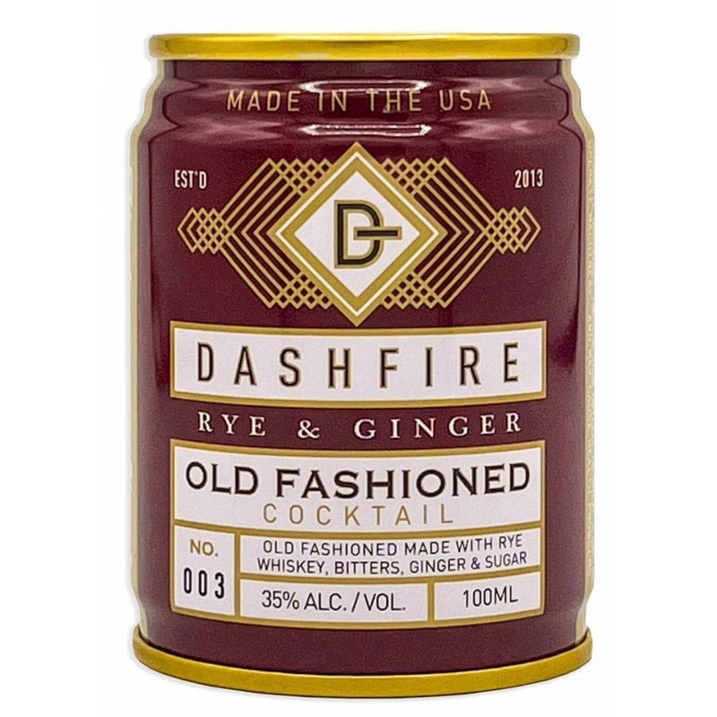 DASHFIRE Rye & Ginger Old Fashioned Cocktail 100ml