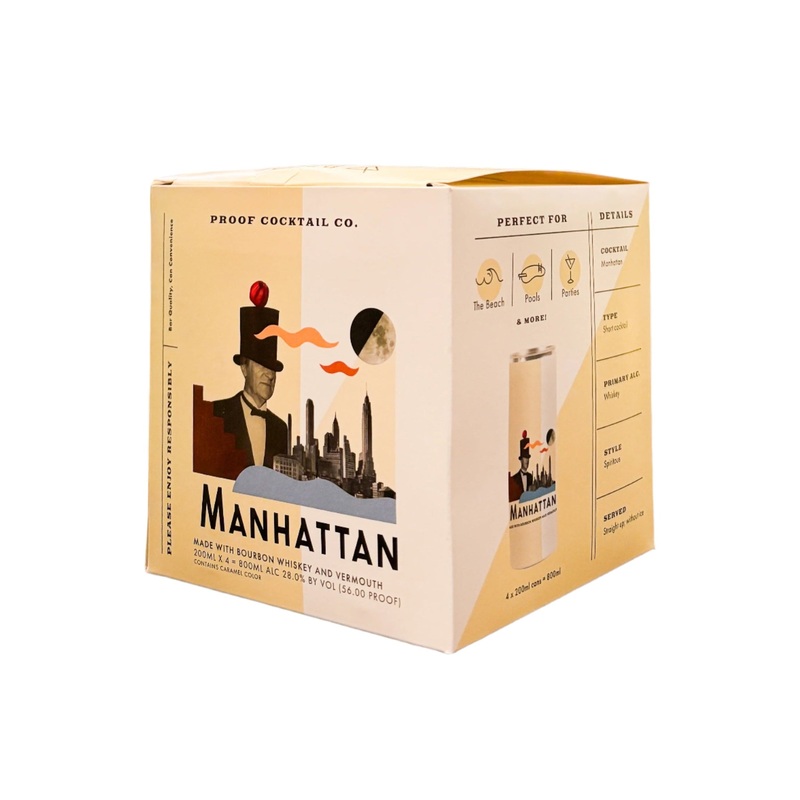 PROOF COCKTAIL CO. Manhattan 4 Pack