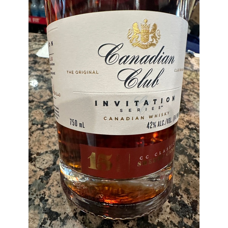 Canadian Club 'Invitation Series' Sherry Cask 15 Year Canadian Whisky 750ml