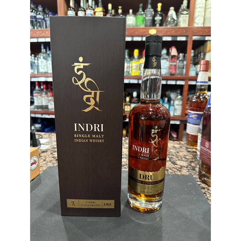 Indri Dru Cask Strength Single Malt Indian Whiskey 750ml
