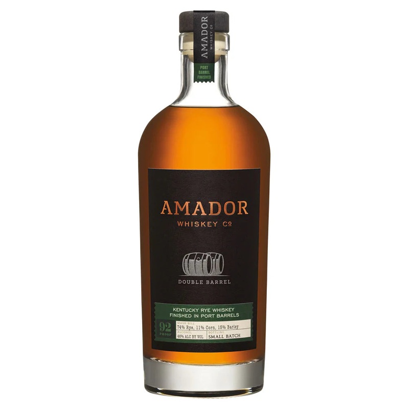 Amador Double Barrel Port Barrel Finished Rye Whiskey 750ml