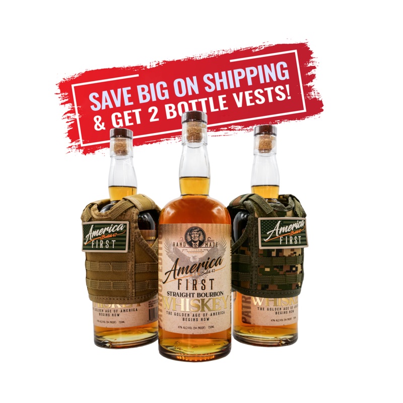 America First Bourbon Whiskey 3-Pack 750ml