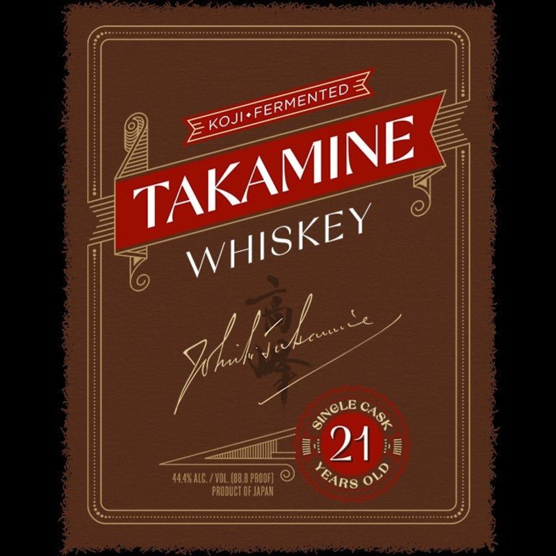 Takamine Koji Fermented Single Cask Whiskey Aged 21 Years