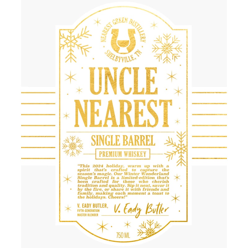 Uncle Nearest Single Barrel Premium Whiskey Winter Wonderland Edition